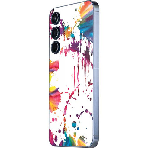 Chromatic Splatter White Galaxy A35 5G Skin